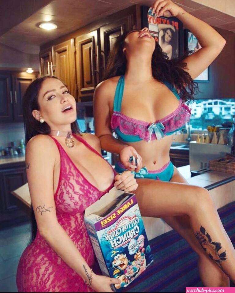 Celia Lora y Lizbeth Rodrguez derriten la red con candente lencera desde la cocina: FOTO