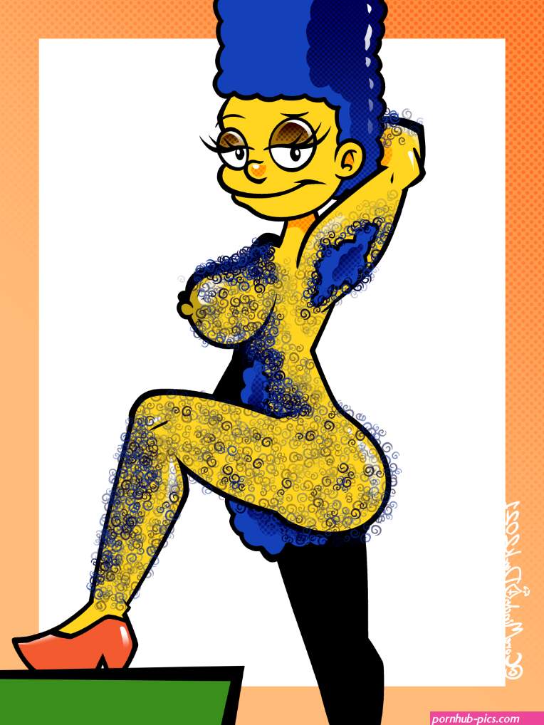 Marge Simpson Nude Pin-Up 01 Hairy Alt by CoreMindsDark on Newgrounds