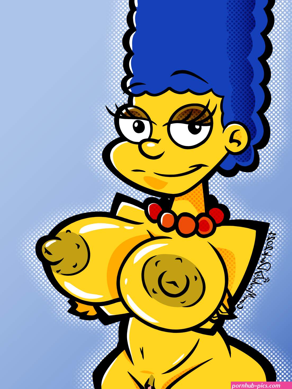 Marge Simpson Nude Pin-Up 03 by CoreMindsDark on Newgrounds