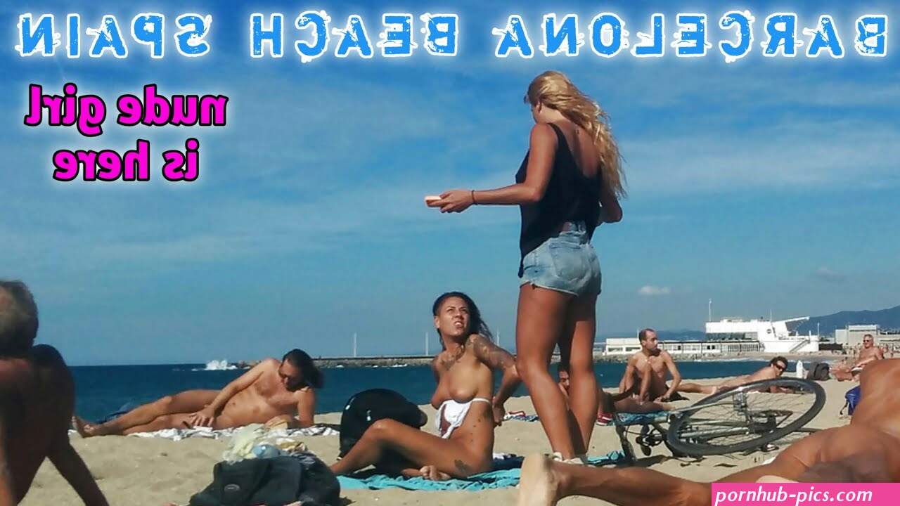 4K Barcelona Beach walking tour Spain so many nude girl around the beach