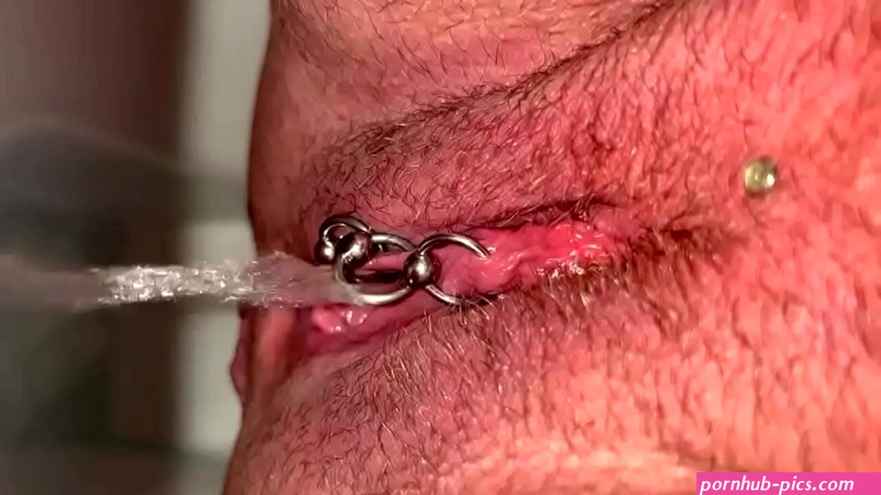 Pierced and Hired Pussy Pee and Asshole view and moving