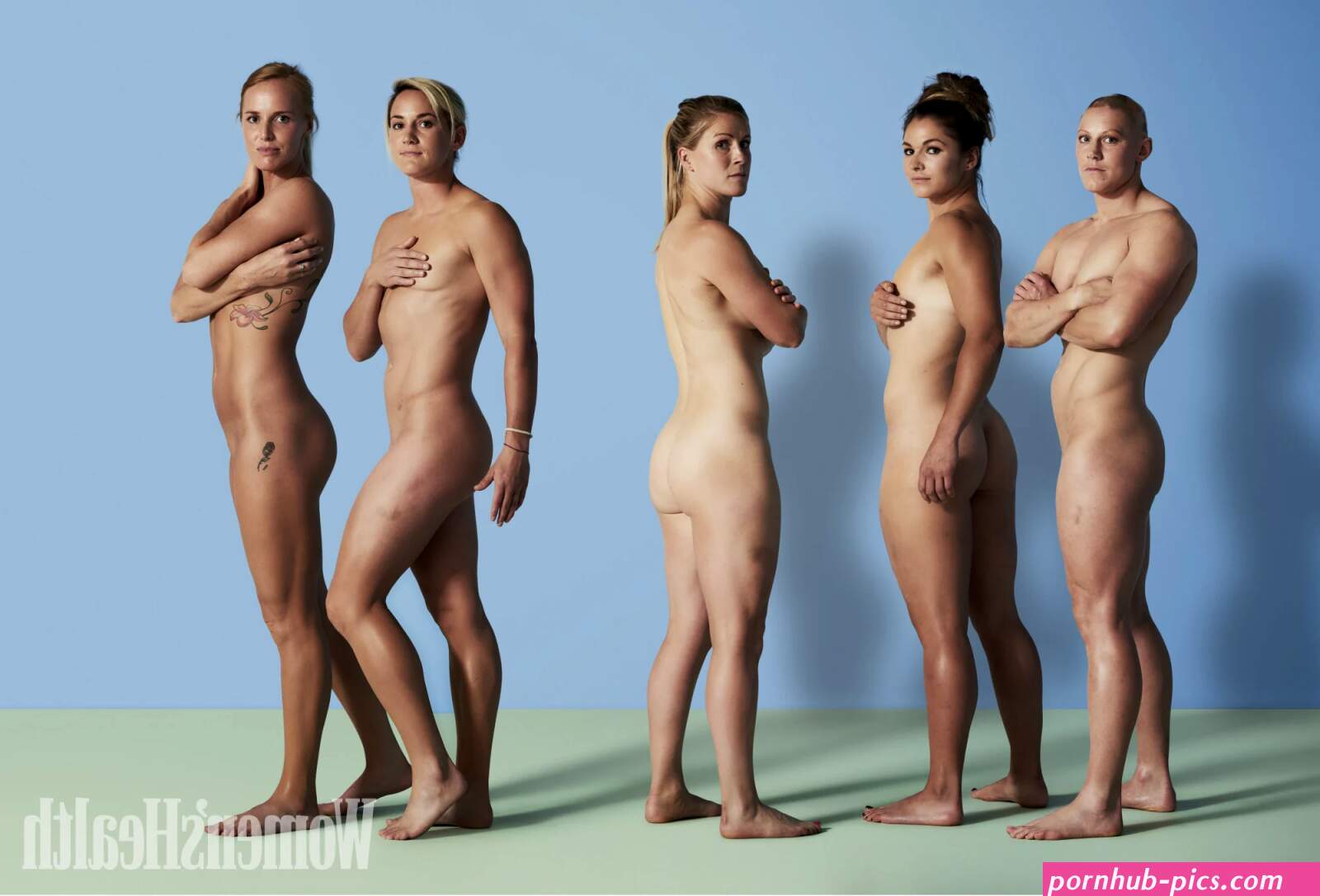 Female Olympians pose naked in tribute to the bodies that helped them