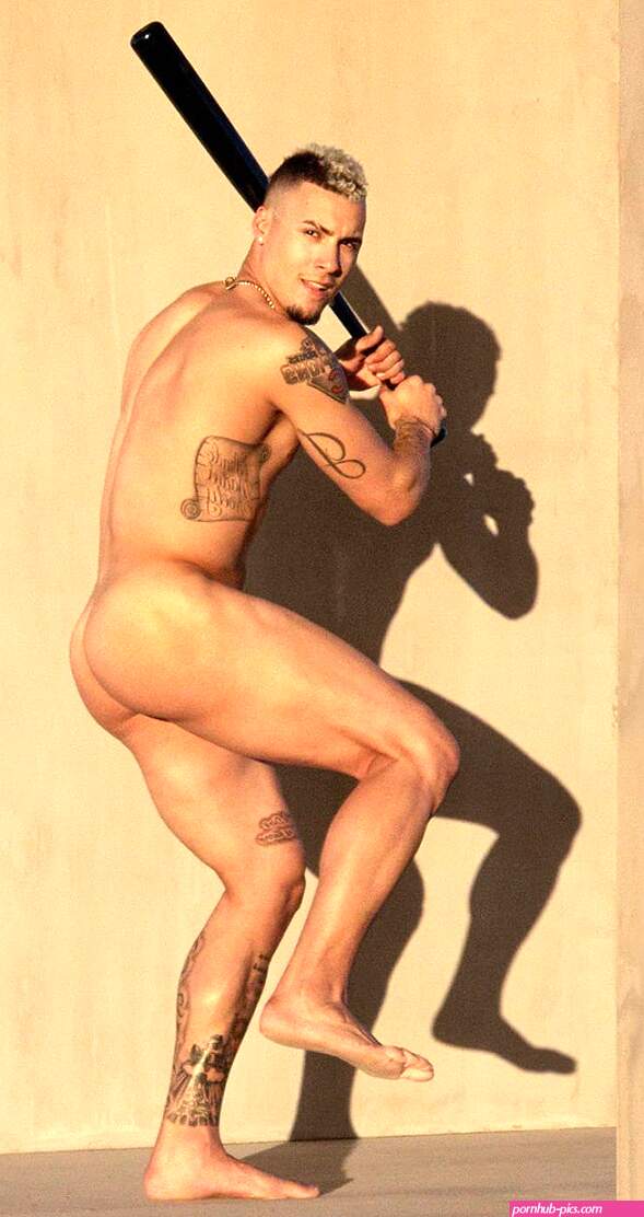 Nude photo shoots with male athletes.