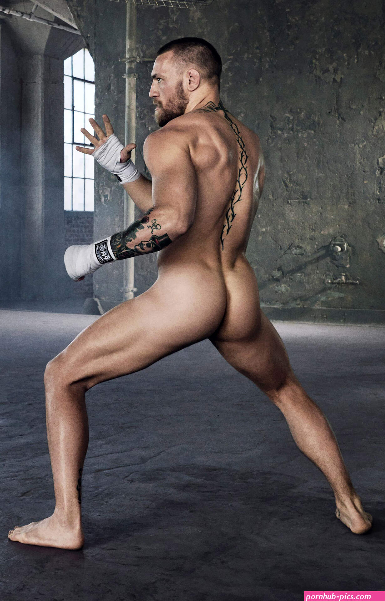 Athletic nude