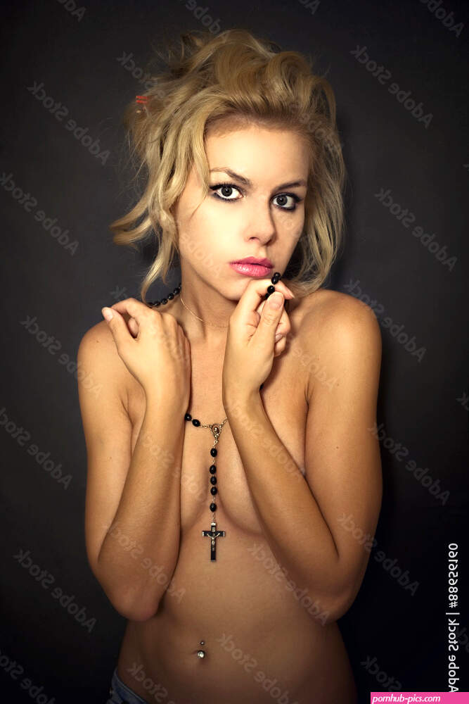 young beautiful nude blonde woman Stock Photo