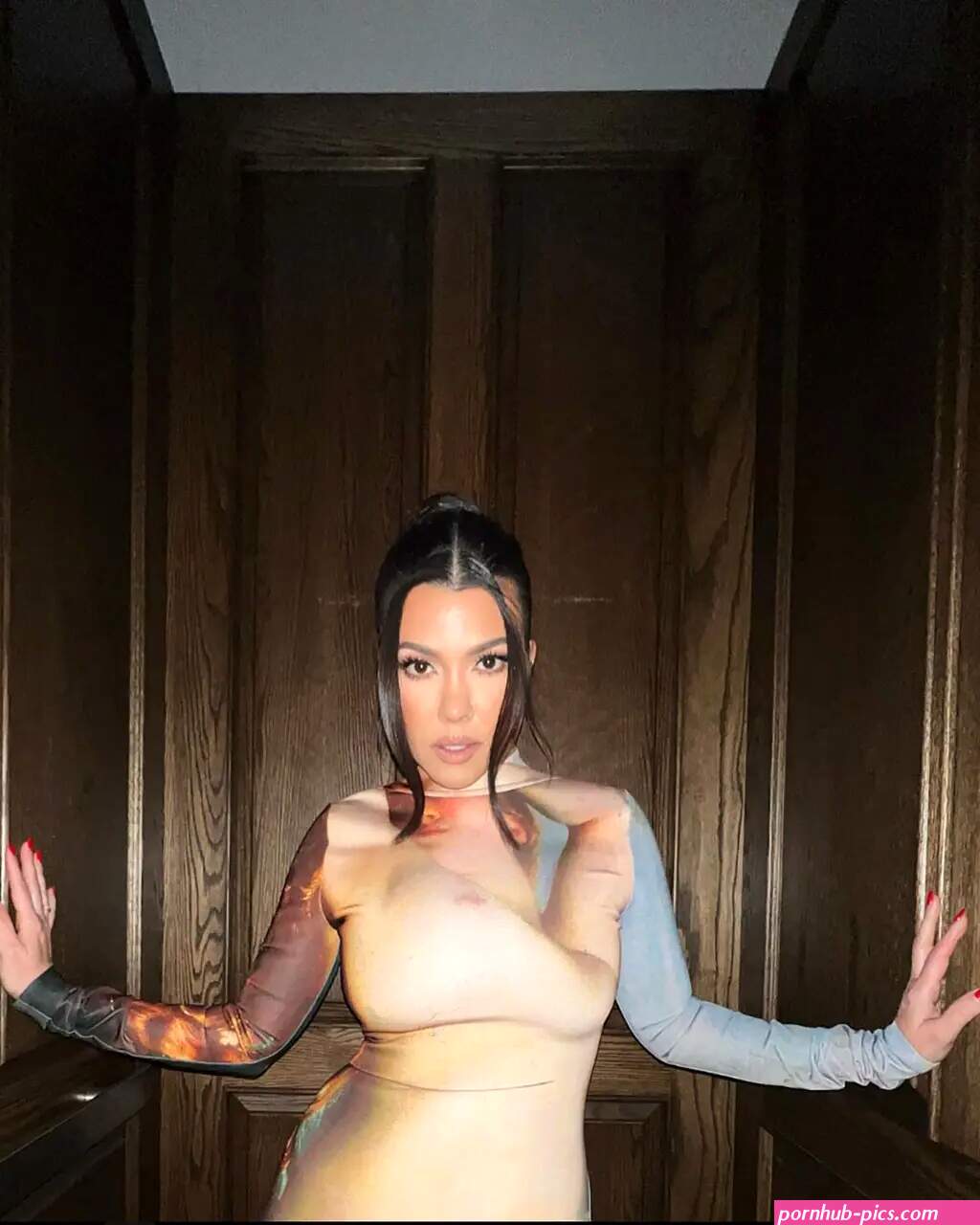 Fans troll Kourtney Kardashians naked dress: Absolute mess