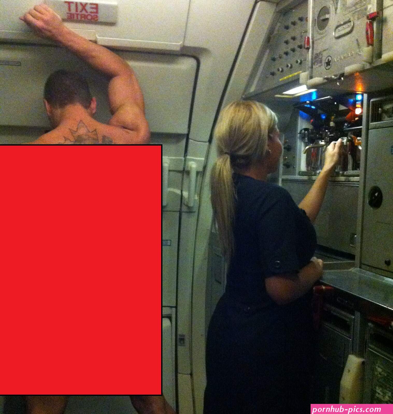 Flight Attendant Lets Passenger Take Nude Photos In The Galley