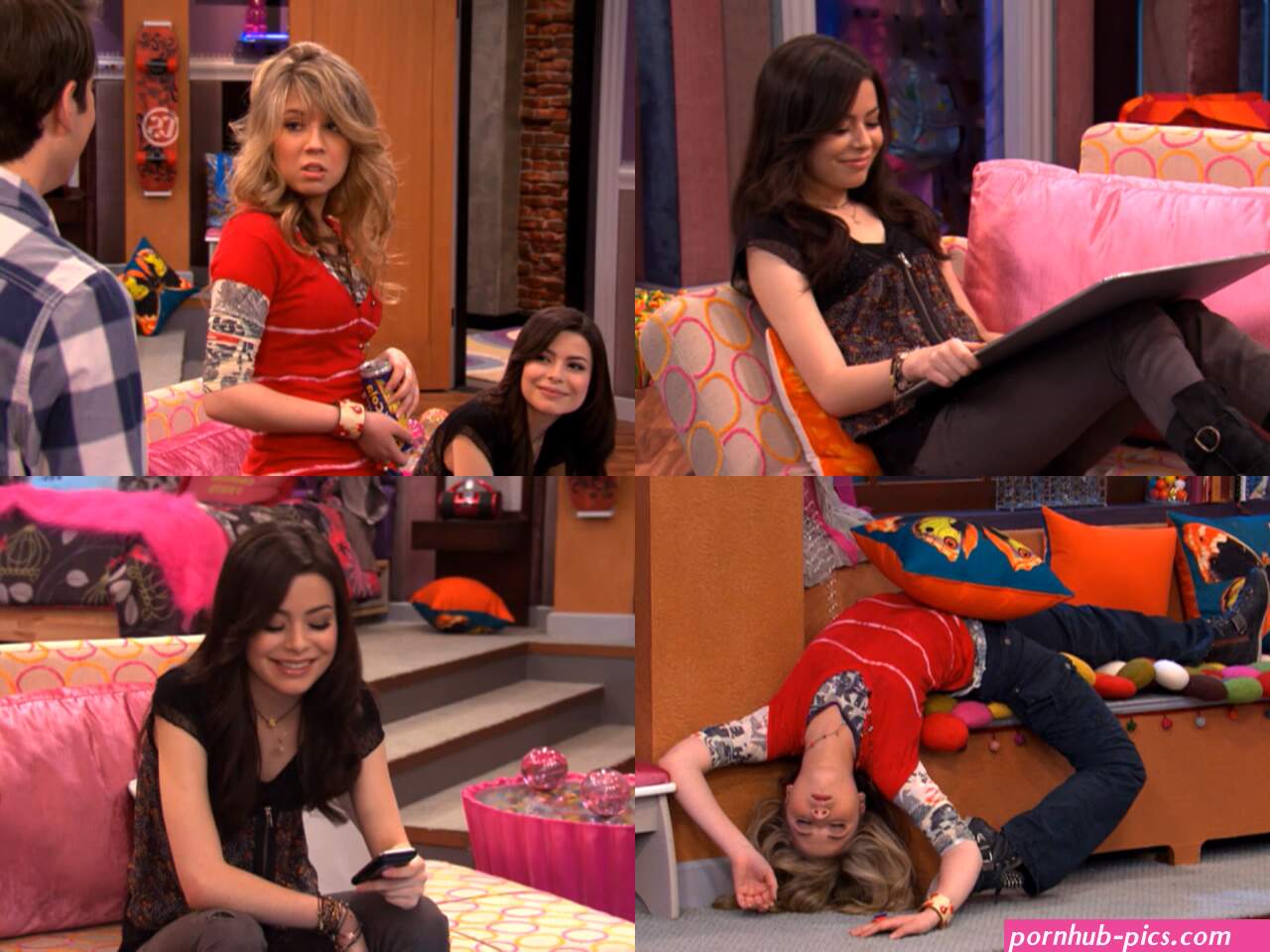 Naked Miranda Cosgrove in iCarly ANCENSORED