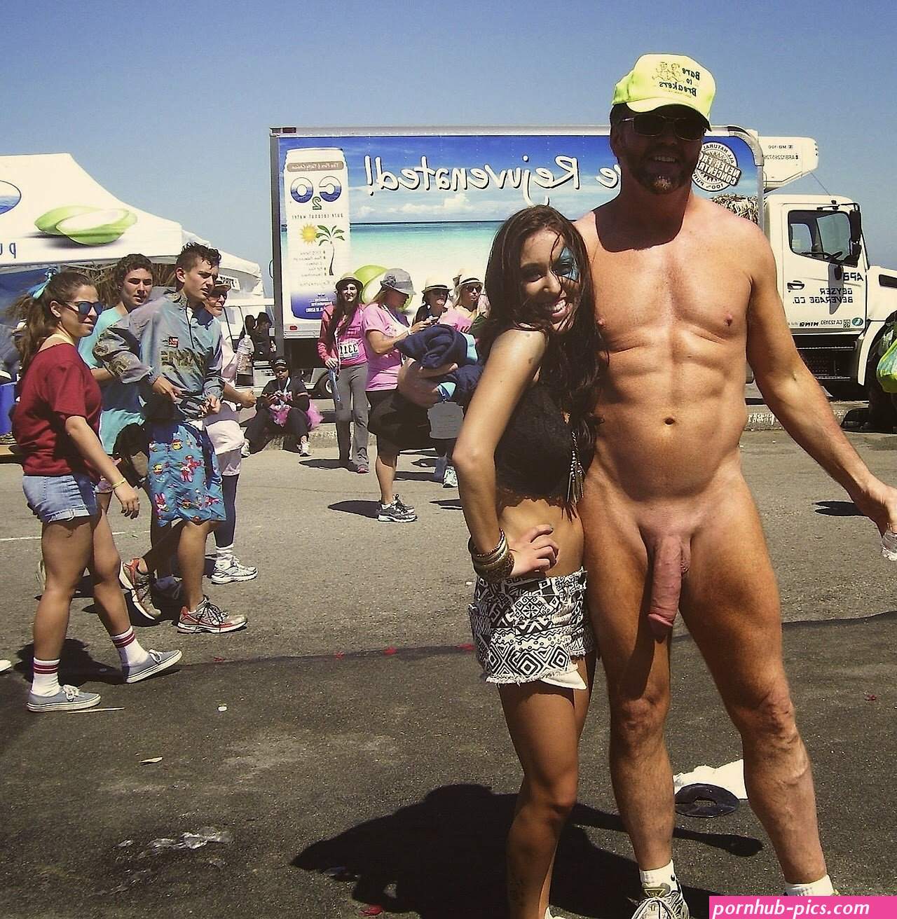 Men in public