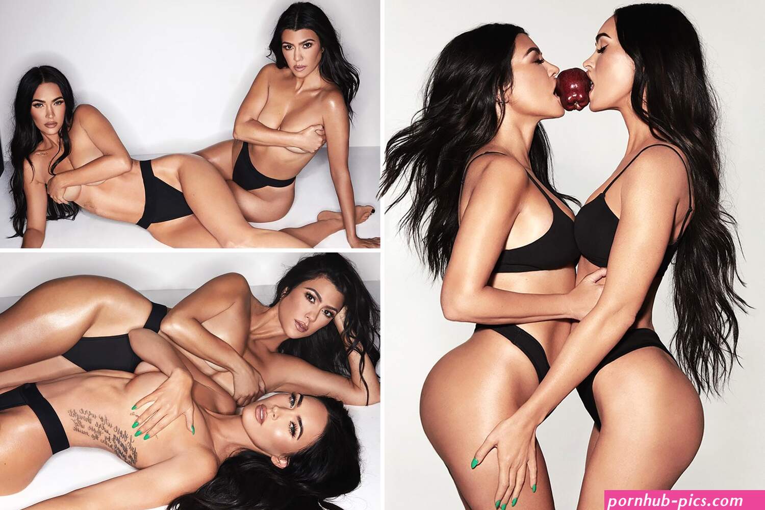 Kourtney Kardashian and BFF Megan Fox go TOPLESS in nearly-nude photoshoot for sister Kims SKIMS lingerie