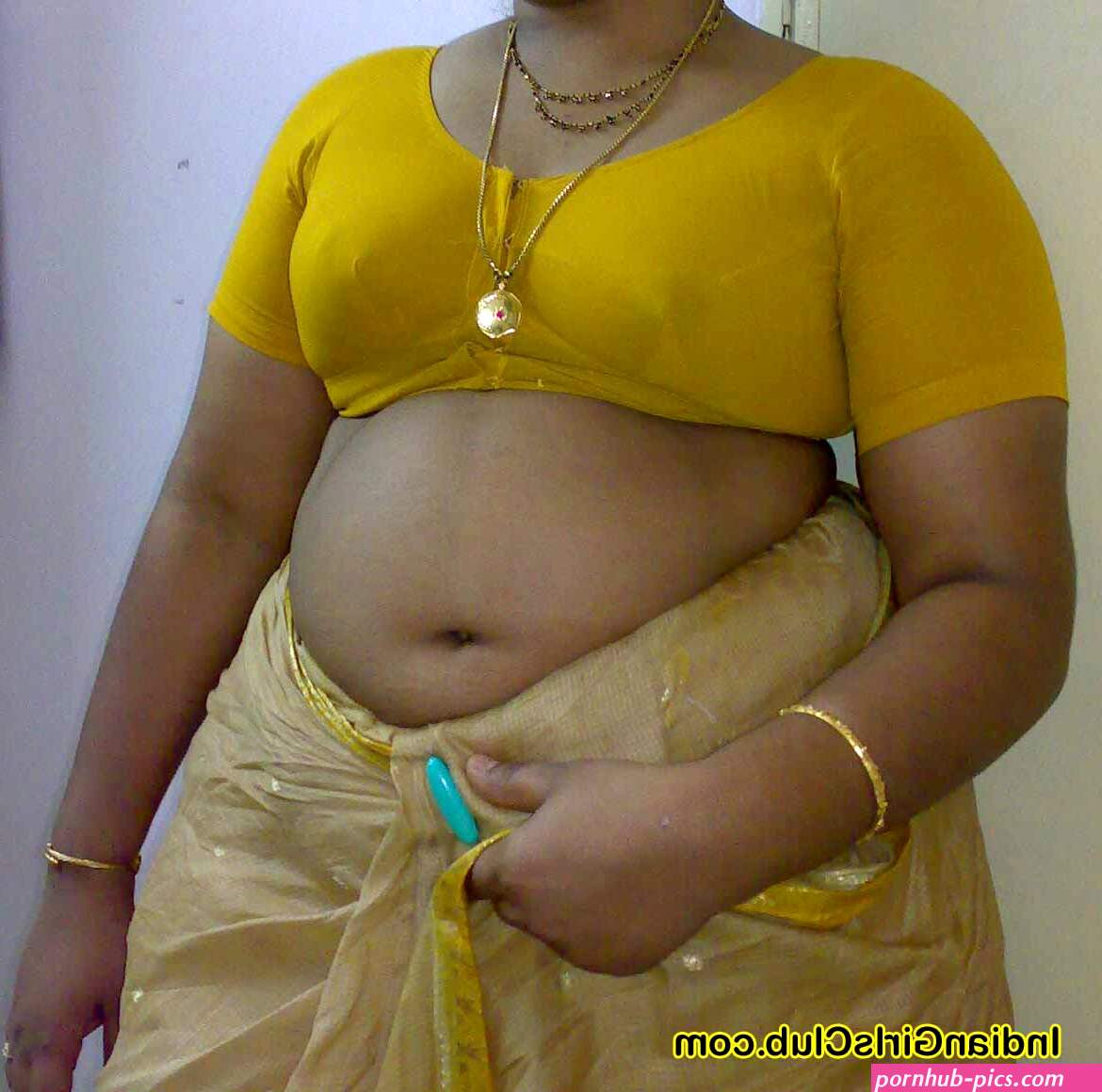 south indian aunty saree navel