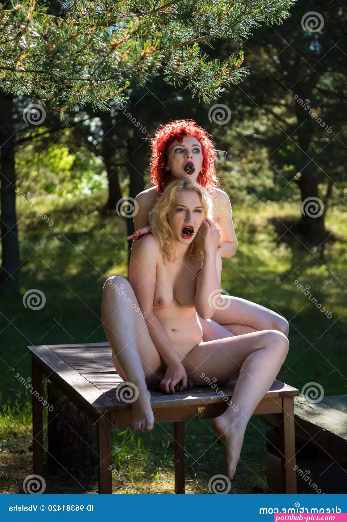Two young nude women stock photo. Image of nude body