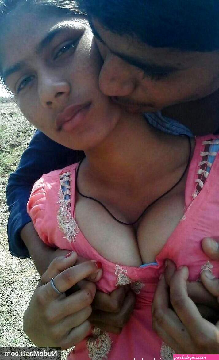 Sexy village girl boobs squeezed in open photos