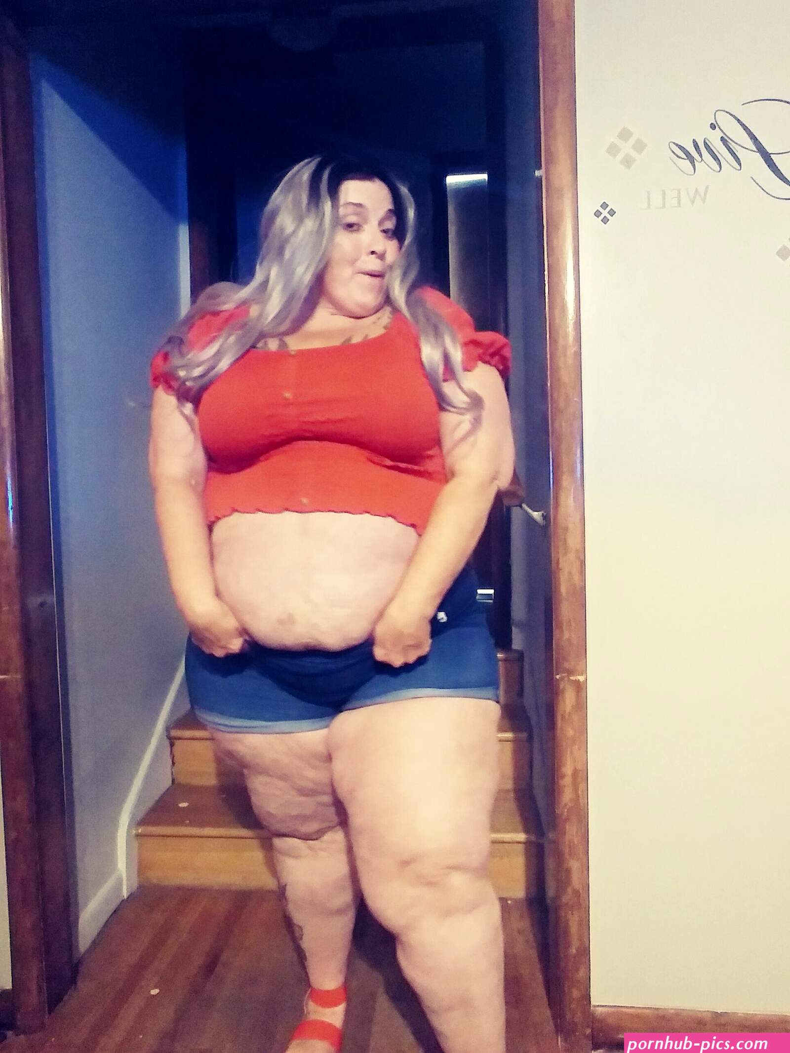 Daisy dukes and a tight tube top