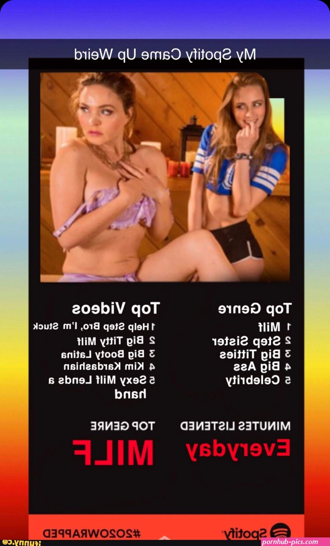 My Spotify Came Up Weird Top Genre Top Videos 1 Milf 1Help Step Bro Im
