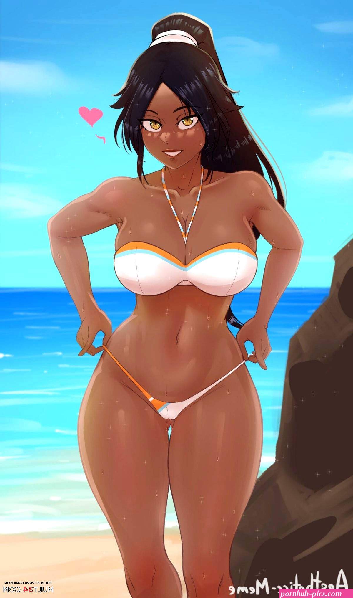 Beach Yoruichi porn comic