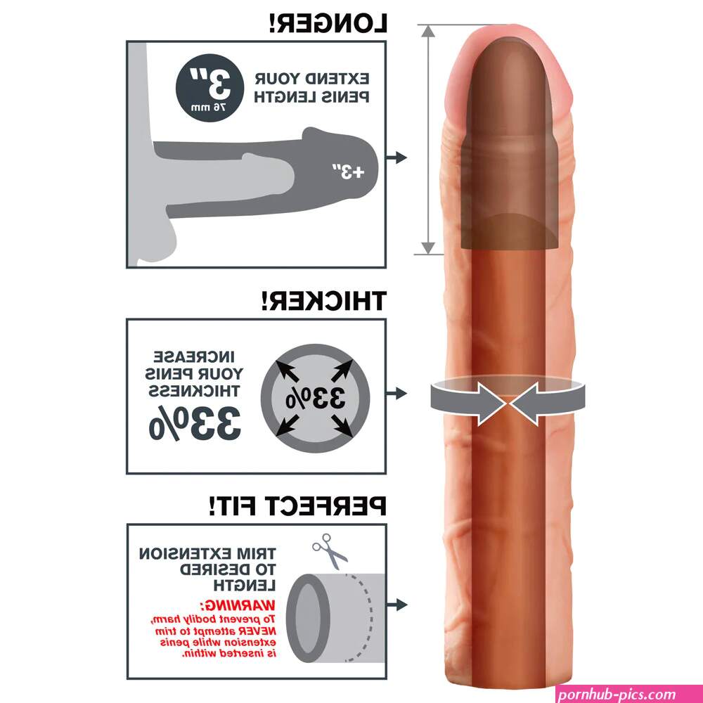 Fantasy X-Tensions Perfect 3 Firm Tip Penis Extender Sleeve Sexyland
