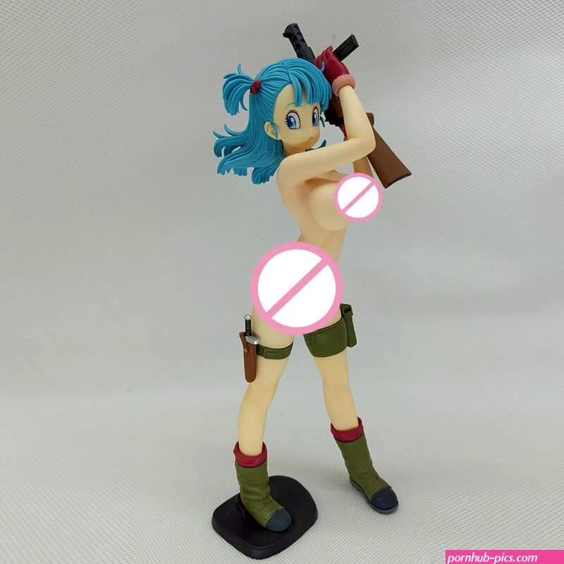 16 Scale DBZ Bulma Standing With A Gun Large Chest Ver Makaizou 18 Naked Original Anime PVC Action Figure