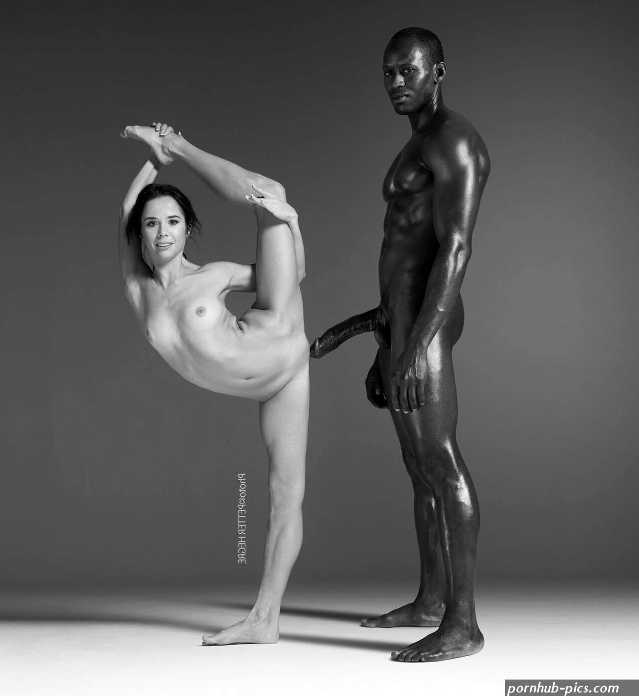 Black and white nudes of the hot models posing in erotic art