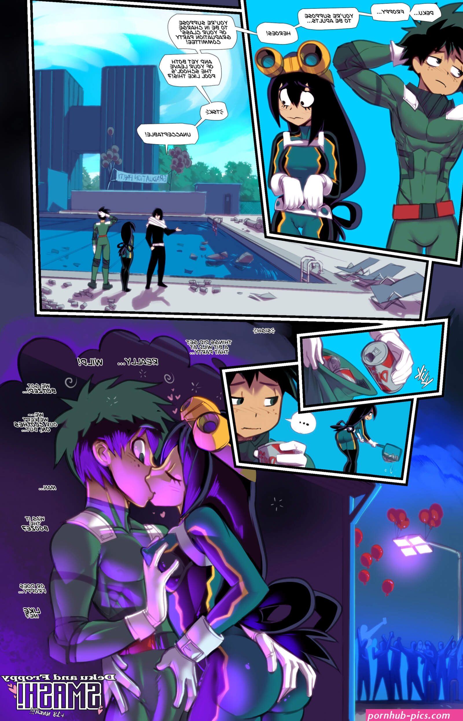 Deku and Froppy SMASH! Porn comic Cartoon porn comics Rule 34 comic