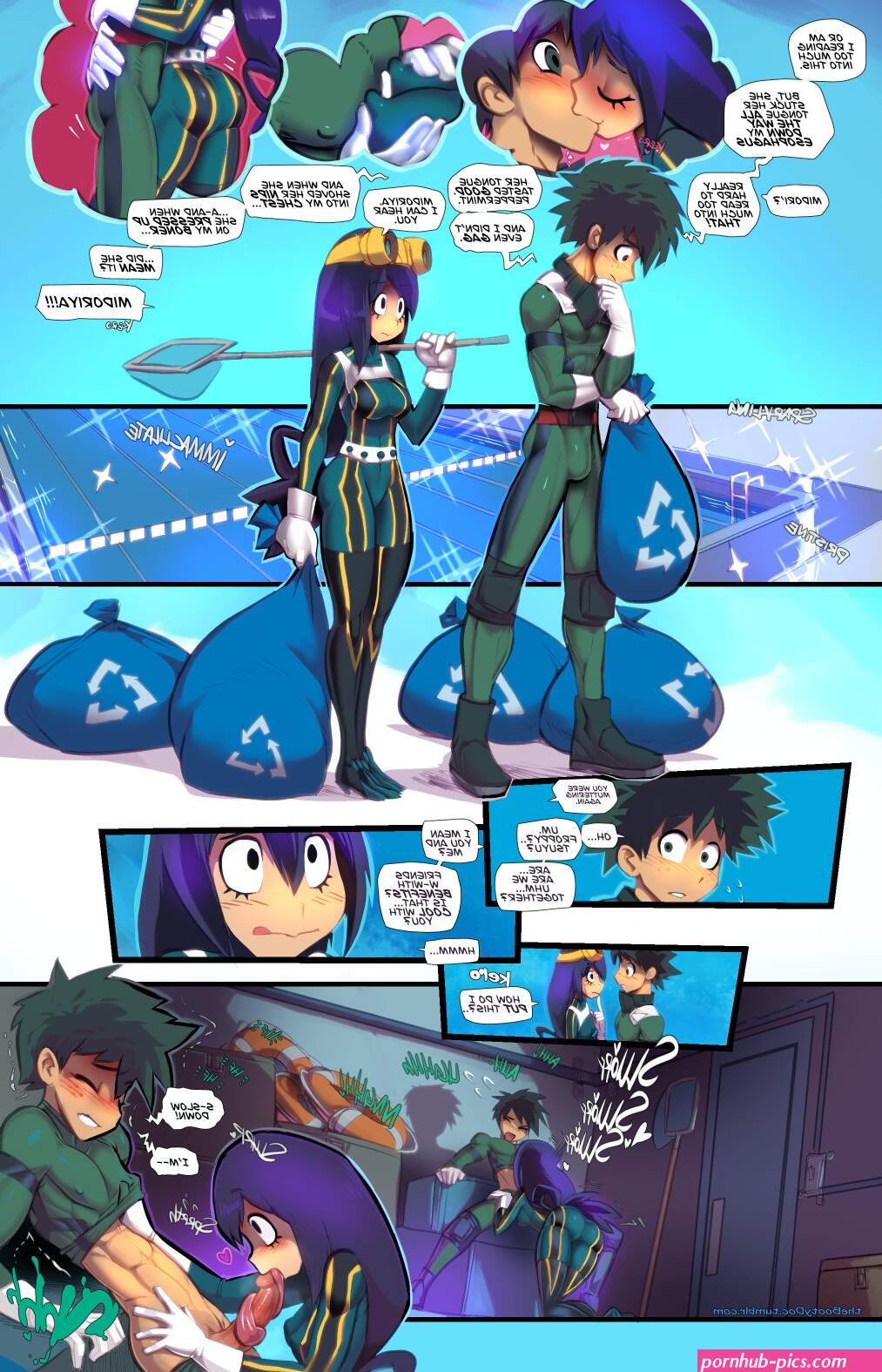 Fred Perry- Deku and Froppy SMASH! Free Porn Comics