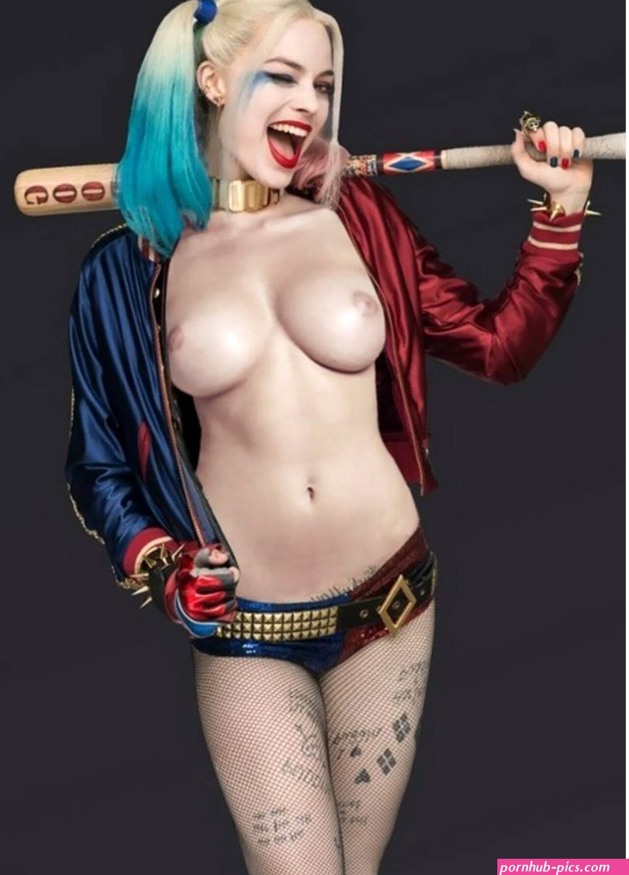 BATTER UP Nude Harley Quinn