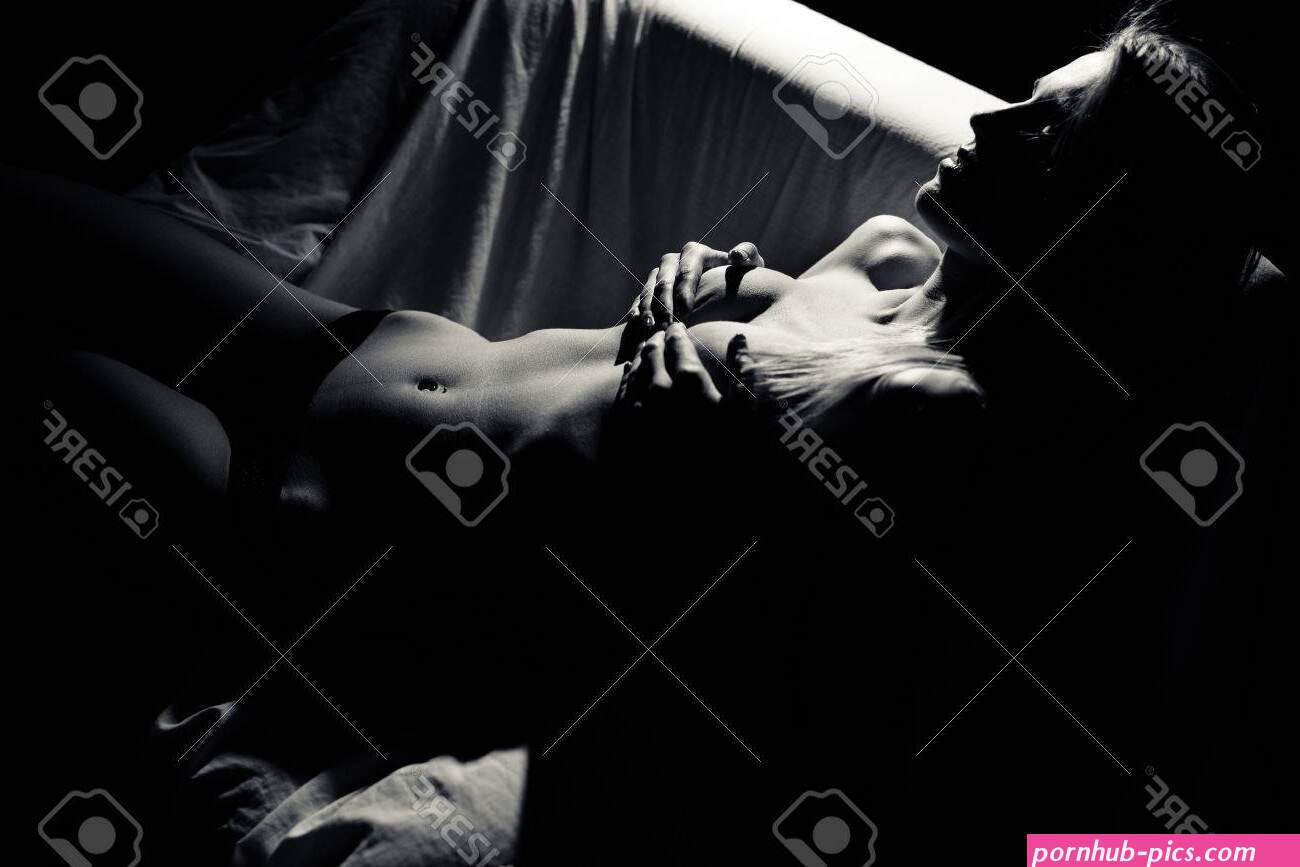Black And White Portrait Of Sexy Beautiful Girl With Perfect Fit Body Relaxing Holding Hands On Tits Stock Photo Picture and Royalty Free Image. Image 42413024.