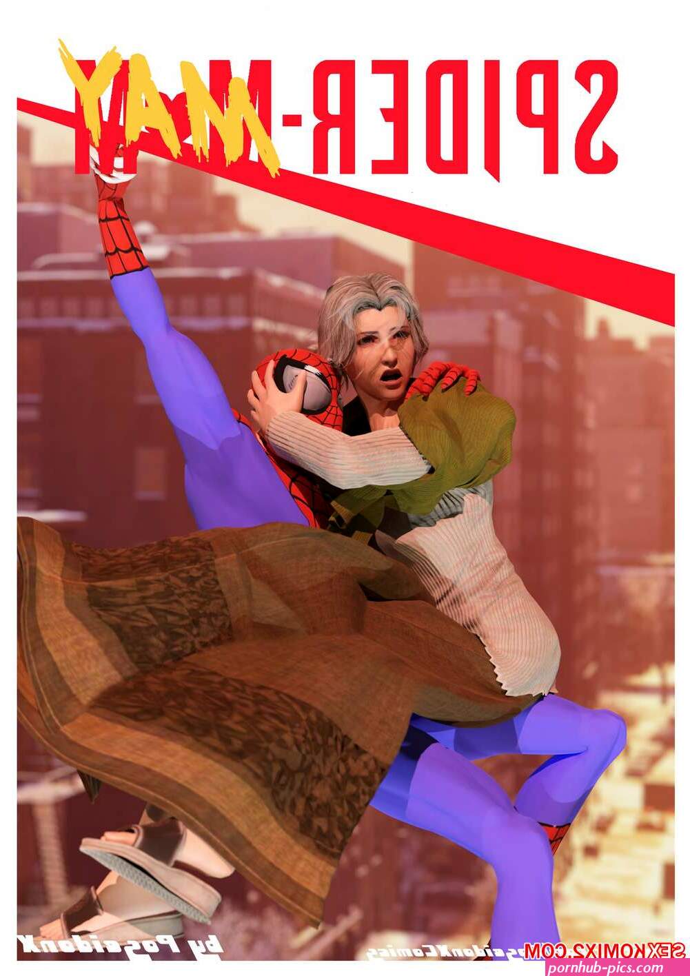 Porn comic SpiderMay. PoseidonX. Erotic comic Aunt May to