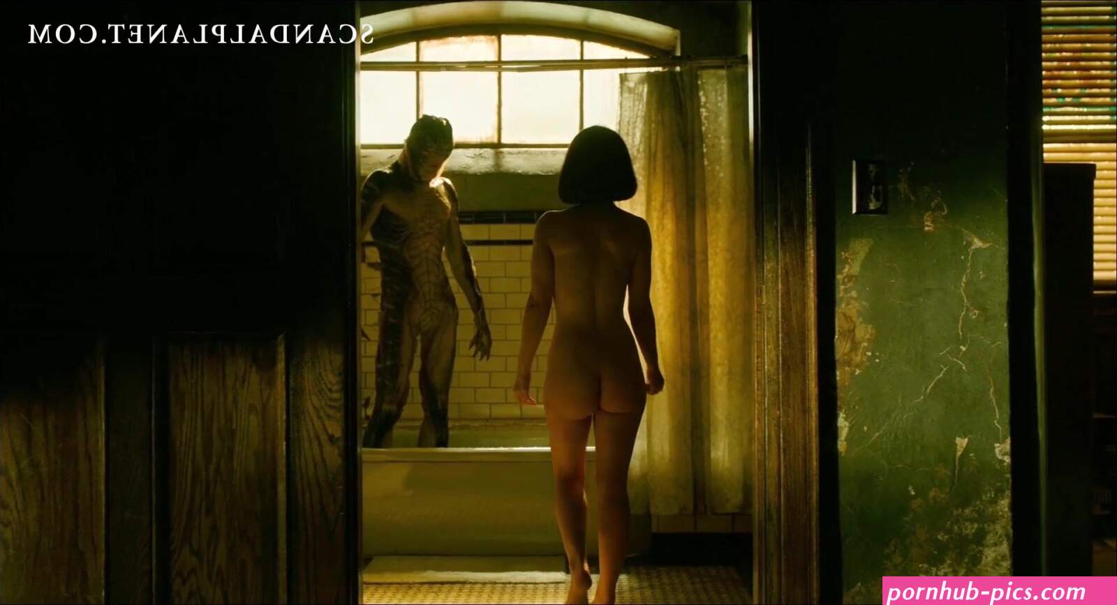 Hot HD Sally Hawkins Naked Bush U0026 Titties In Scene From The Shape Of Water Movie