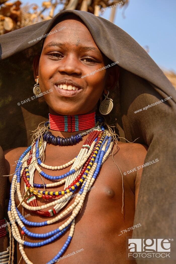 girl of the Arbore tribe in the Lower Omo Valley of Ethiopia Stock Photo Picture And Rights Managed Image. Pic. T76-2167925
