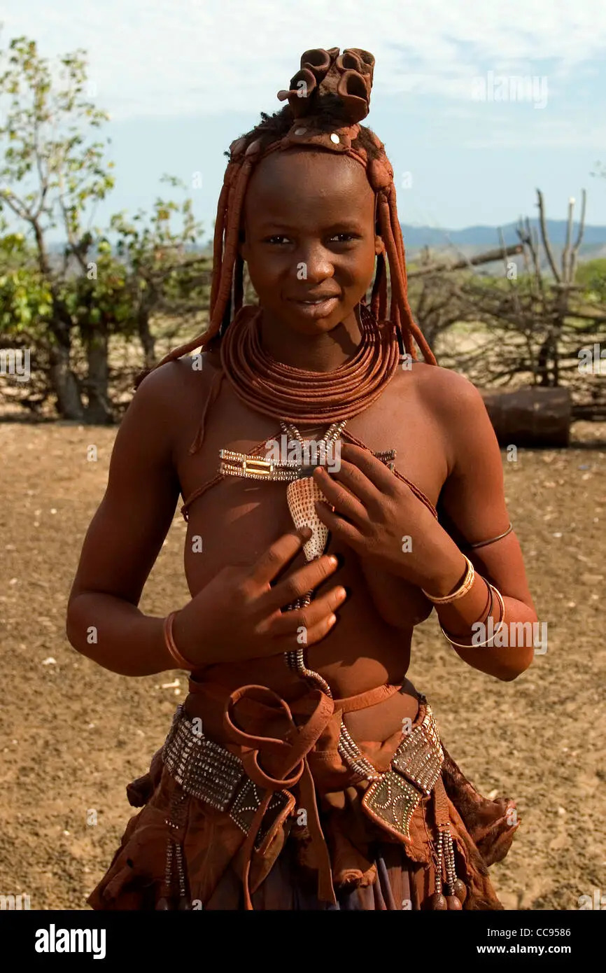 African Tribe Young Himba Girl
