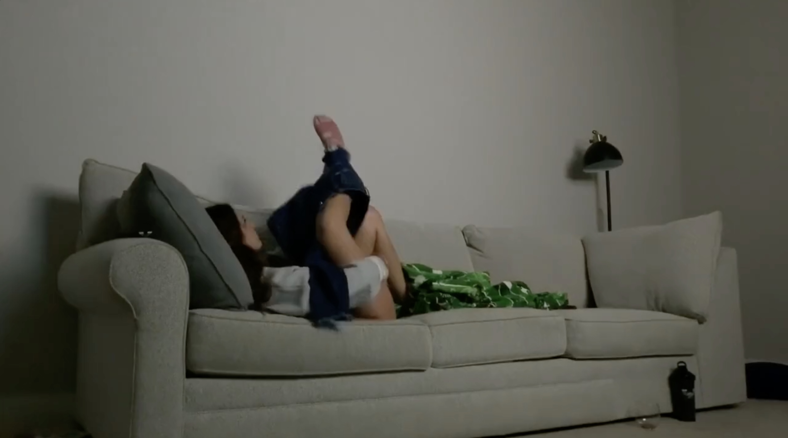 Sex girl: cute horny girl watching tv and
