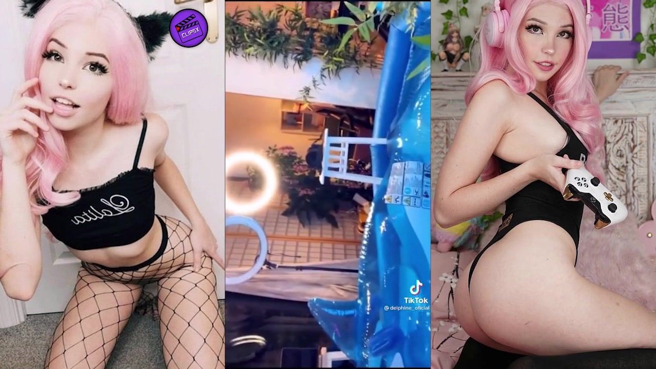 Belle Delphine naked ass video