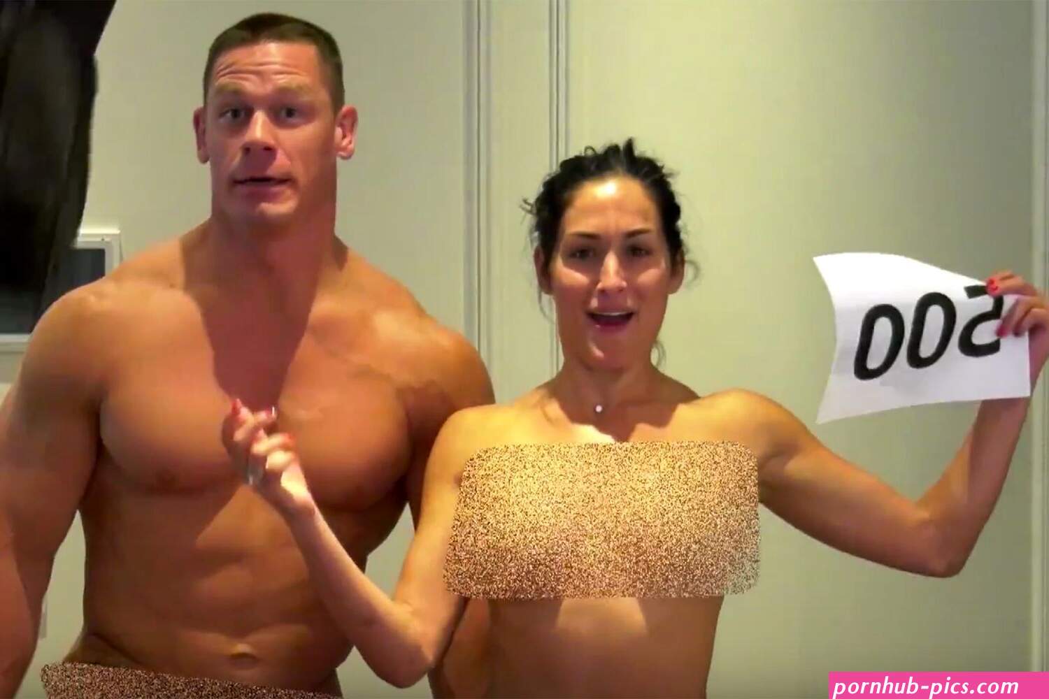 John Cena and Nikki Bella Get Naked to Celebrate Milestone
