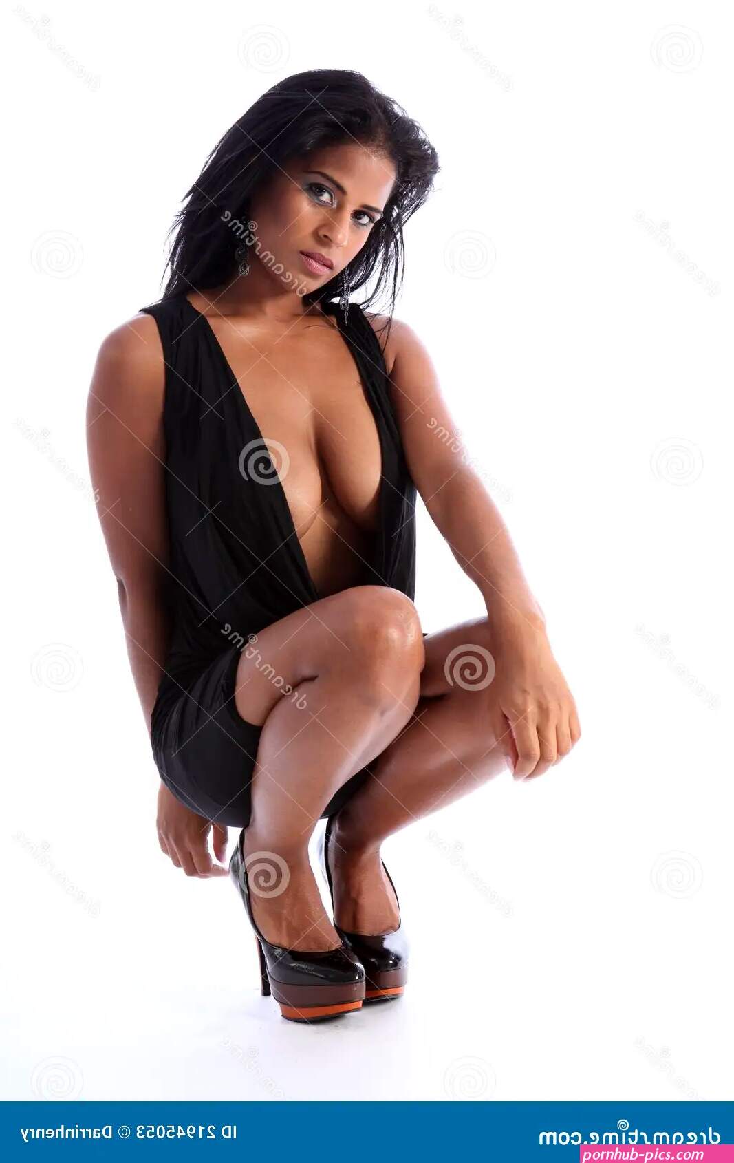 Voluptuous Boobs of Beautiful Young Fashion Model Stock Image