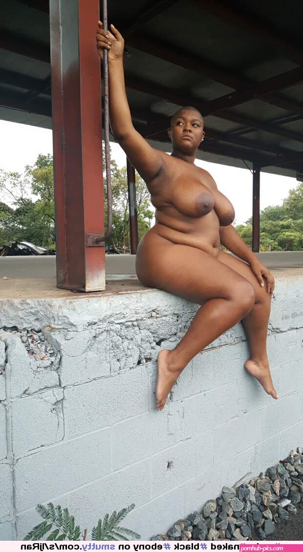 nude naked black ebony nudist outdoor outside
