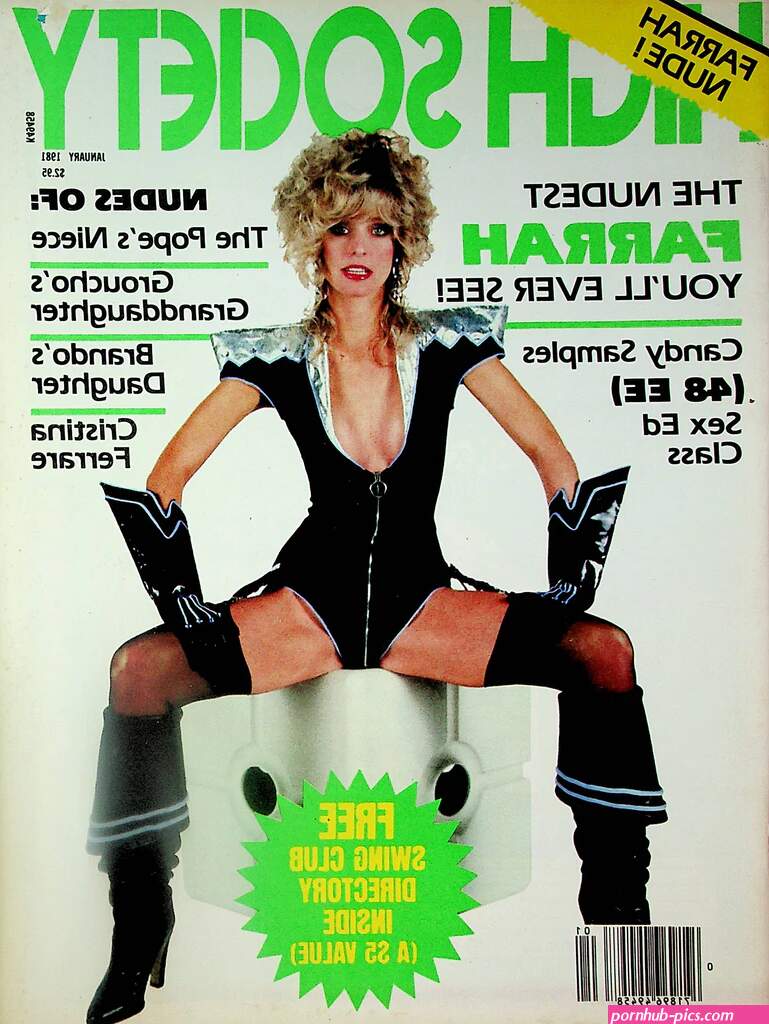 High Society Magazine Farrah Fawcett Nude! Candy Samples January 198