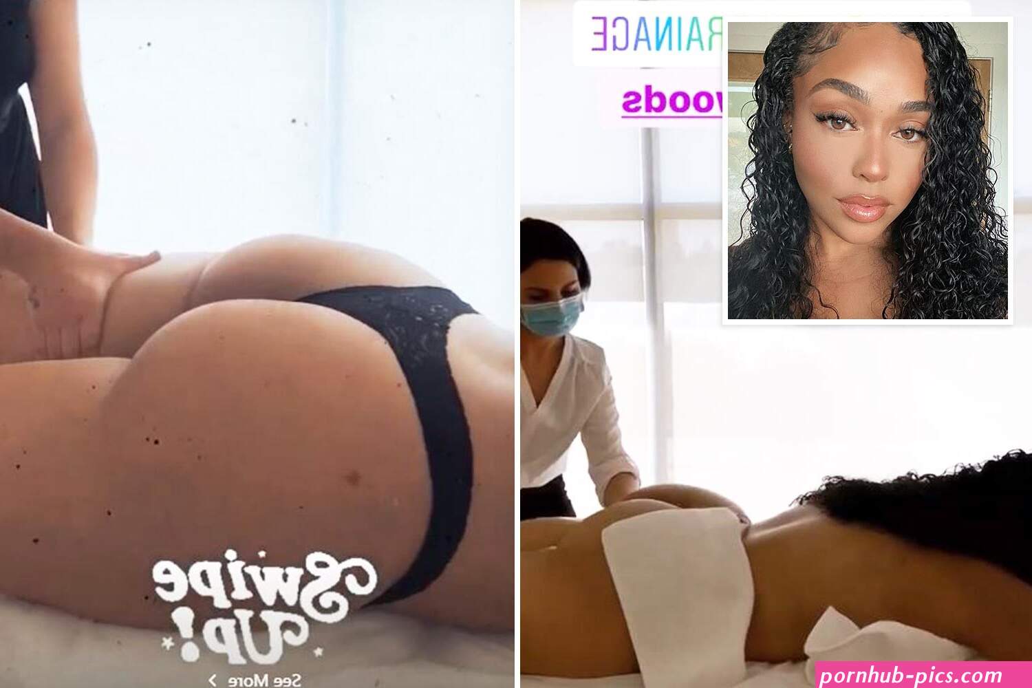 Kylie Jenners ex BFF Jordyn Woods shows off curves while filming her body massage nearly nude