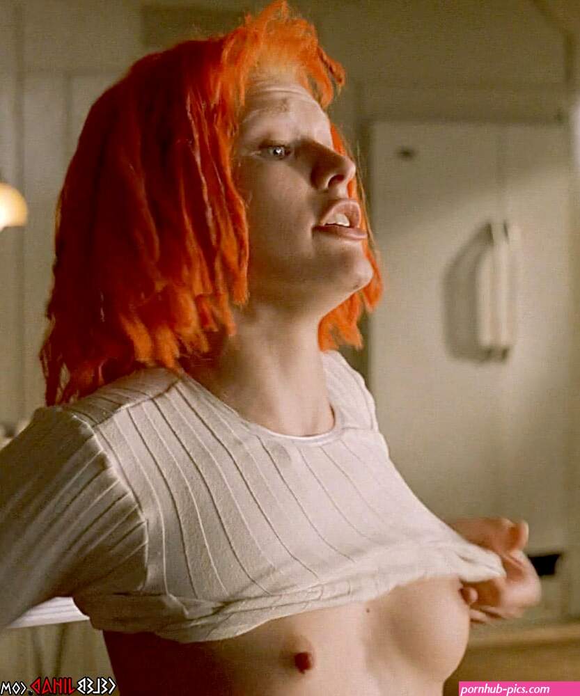 Milla Jovovich Full Frontal Nude Photos Colorized