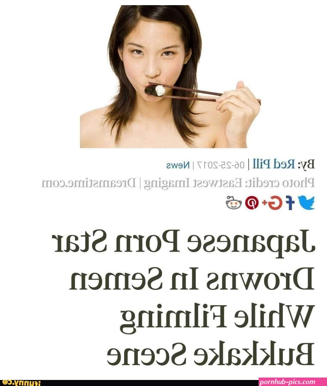 By: Red Pill I 06-25-2017 I News Photo credit: Eastwest Imaging I Japanese Porn Star Drowns In Semen While Filming Bukkake Scene
