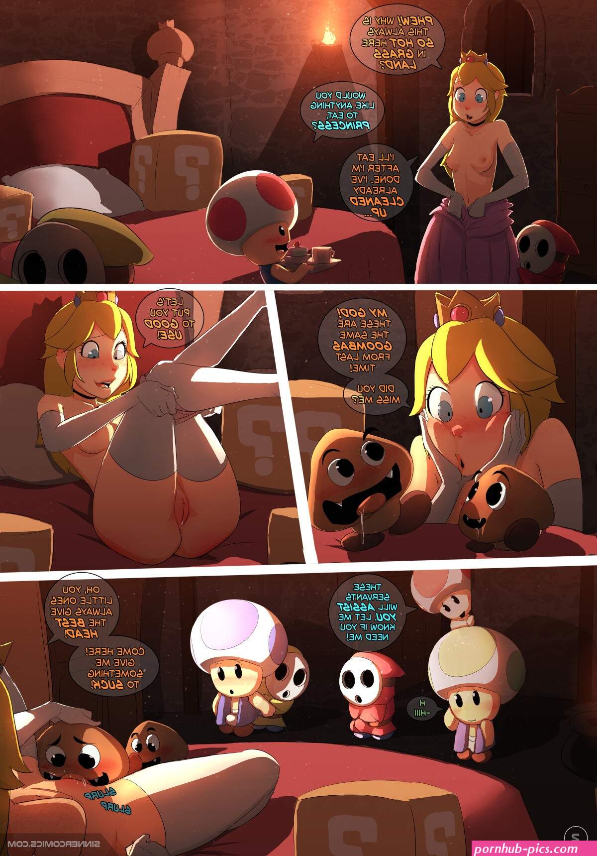 Peach Princess Porn comic Rule 34 comic Cartoon porn comic