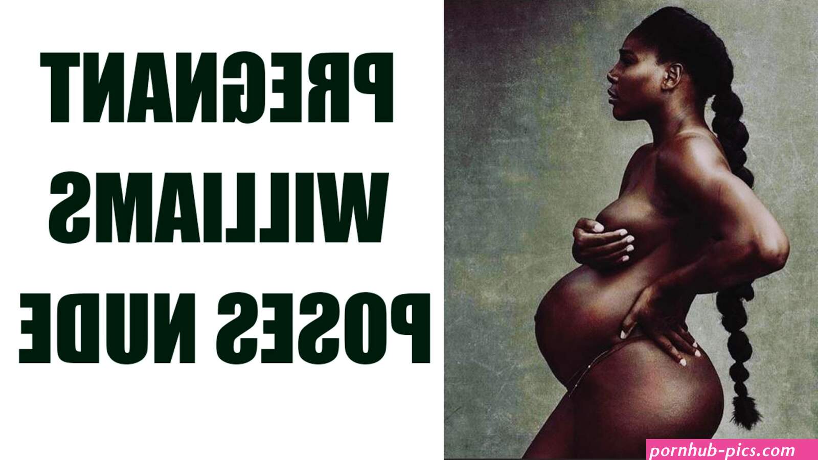 Pregnant Serena Williams poses nude for magazine cover