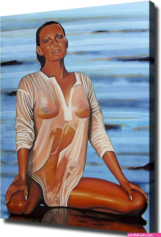 : Vintage Bo Derek Nude on Beach Poster Reproduced on Steel Sign Man Cave Aluminum Metal Sign 1216inch-Framed :
