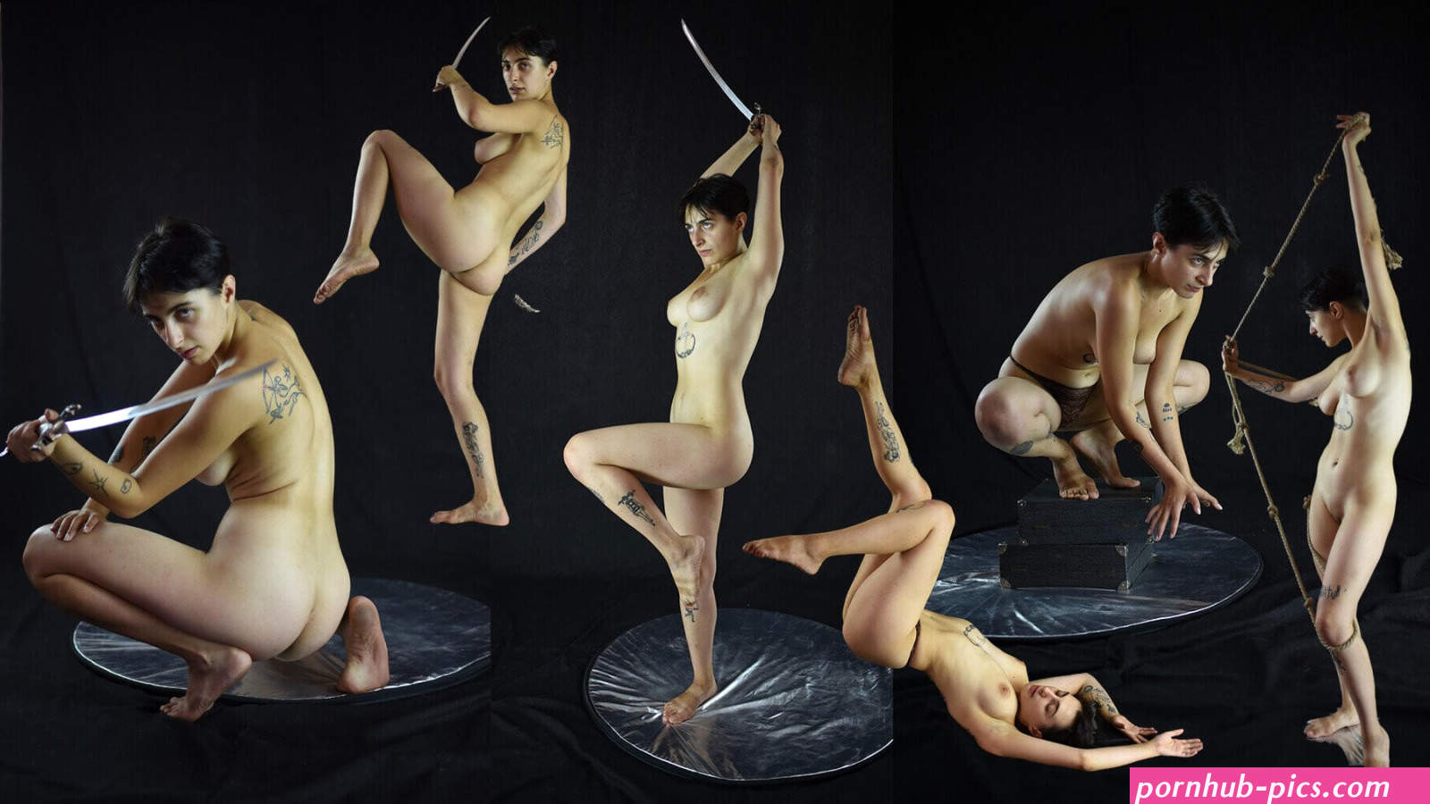 630 Action Nude Female Poses