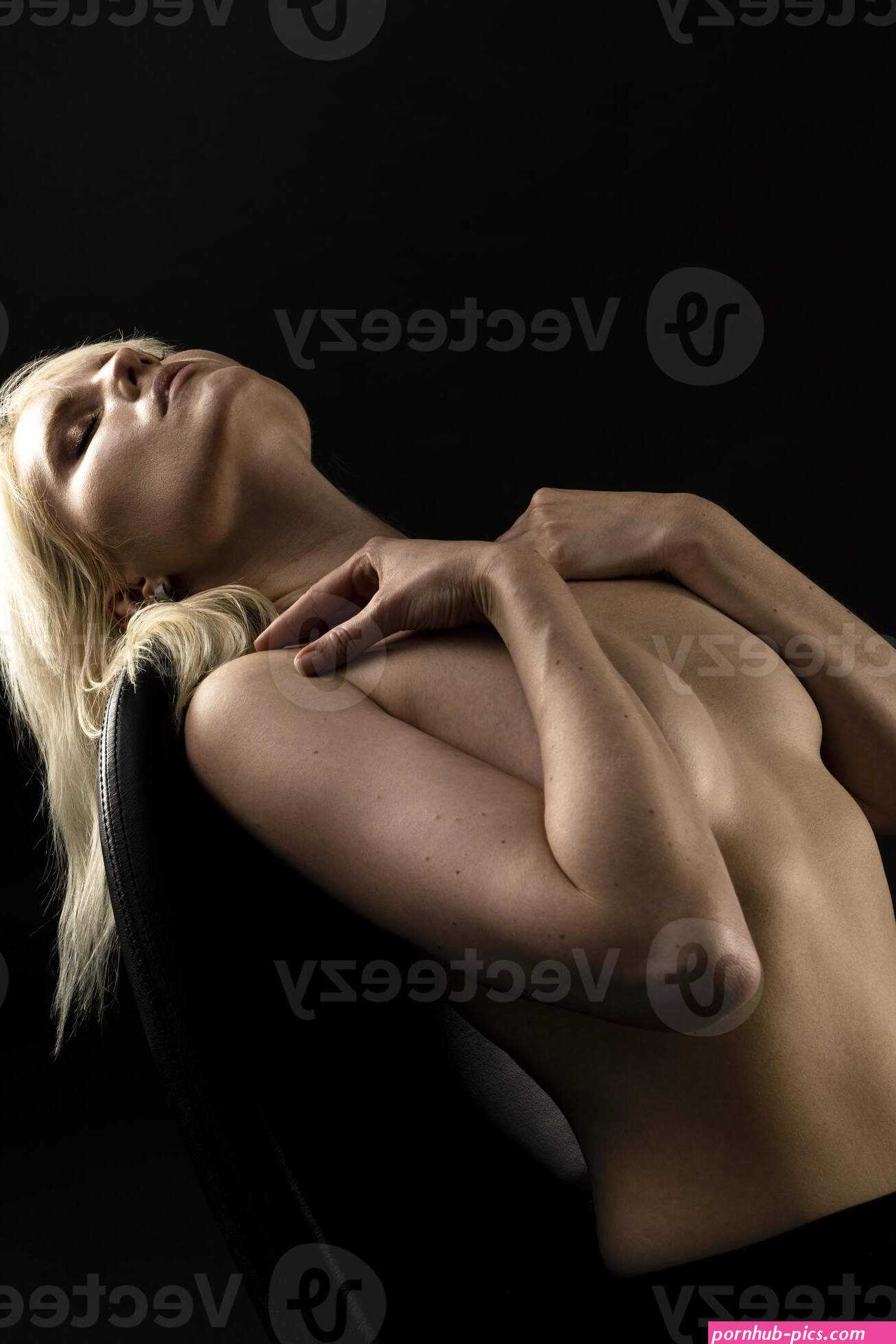 Beautiful woman covering her nude breast isolated on white background. Breast cancer concept 16791038 Stock Photo at Vecteezy