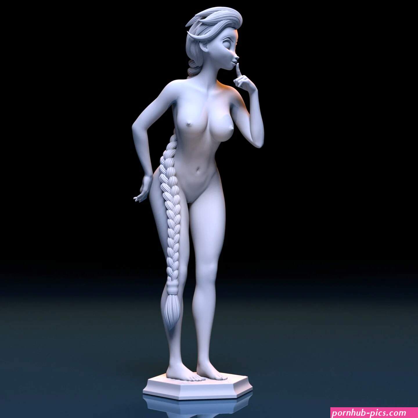 NSFW Resin Miniature: Princess Elsa Fanart Unpainted Miniature: