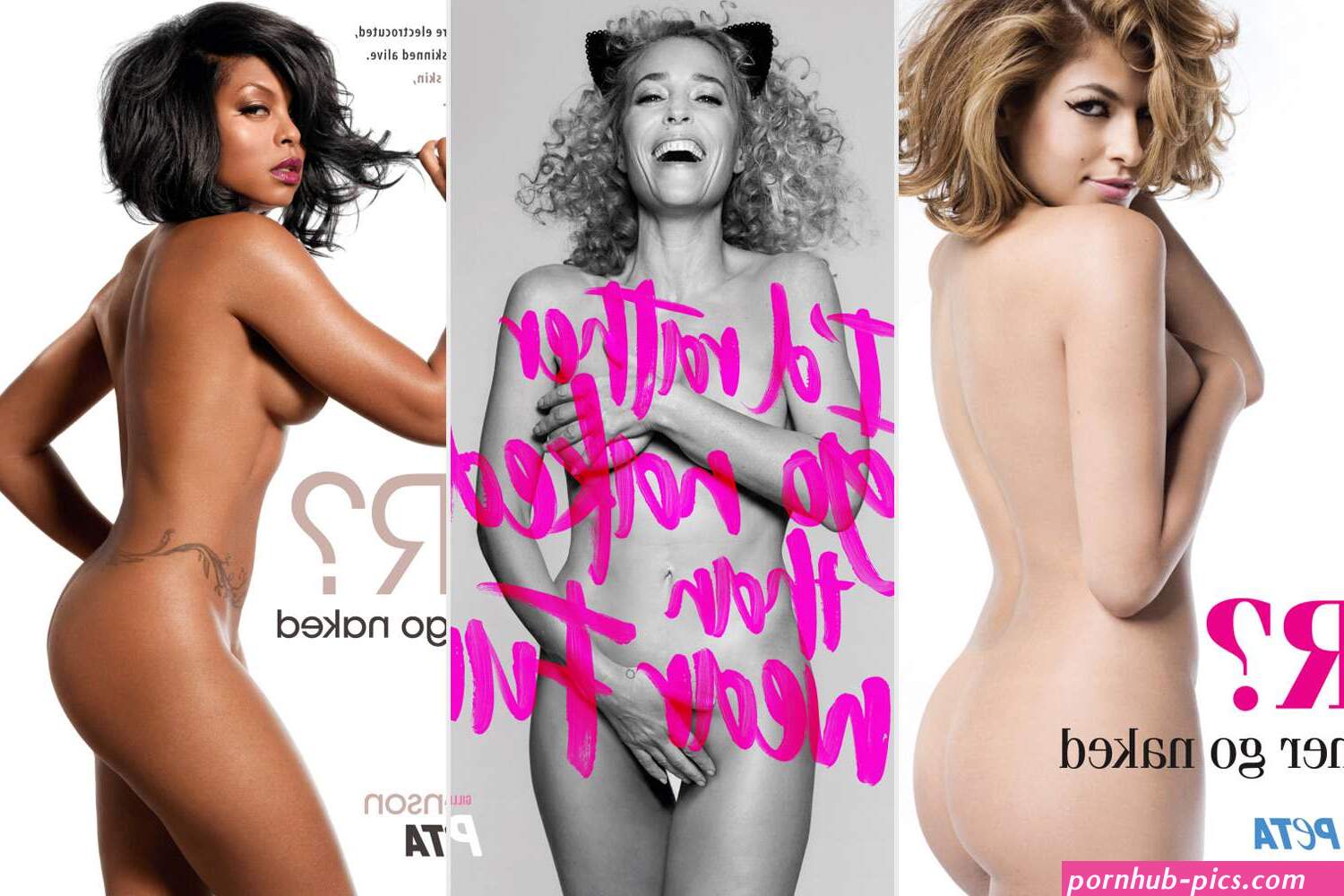 Every Celebrity Who Posed Nude for PETA Anti-Fur Ad