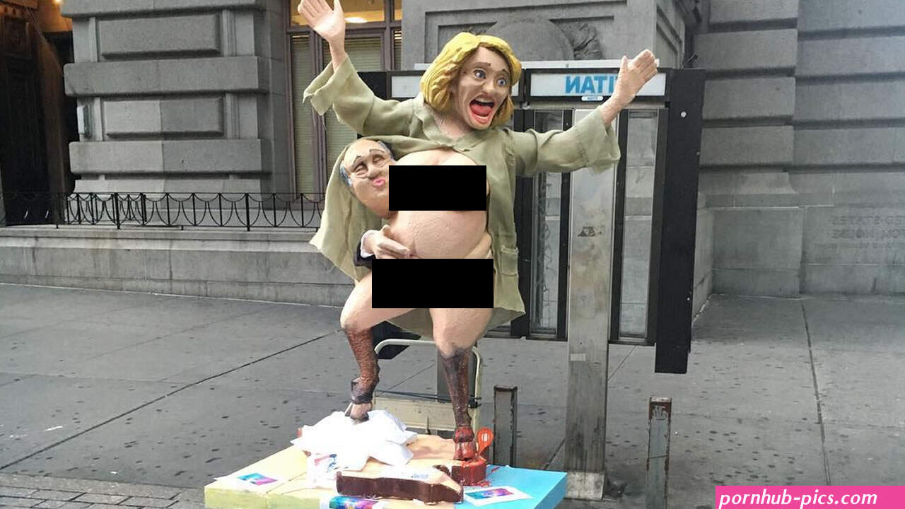 PHOTOS: Naked statue of Hillary Clinton appears in New York