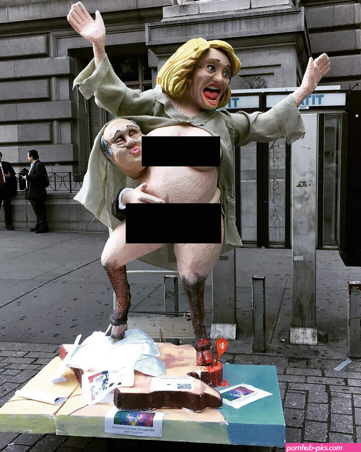 PHOTOS: Naked statue of Hillary Clinton appears in New York