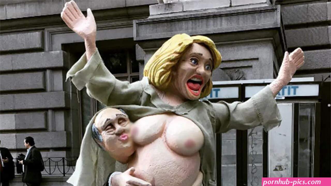 Naked hoofed Hillary Clinton statue appears in NYC